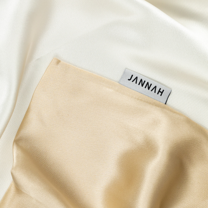 Jannah's Beige Silk Pillowcase