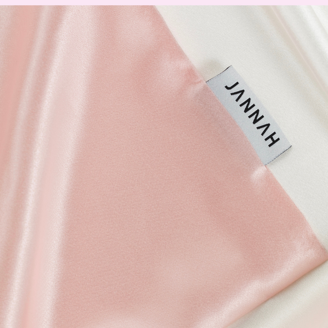 Jannah's Baby Pink Silk Pillowcase